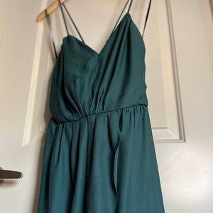 BCBGeneration, Women's Green Spaghetti Strap Dress size Small
